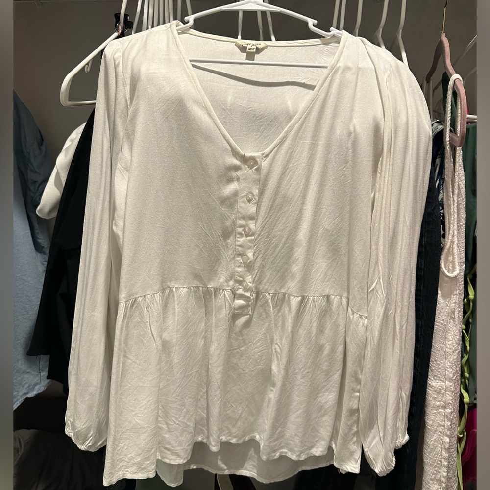 Flowy, peplum boho blouse